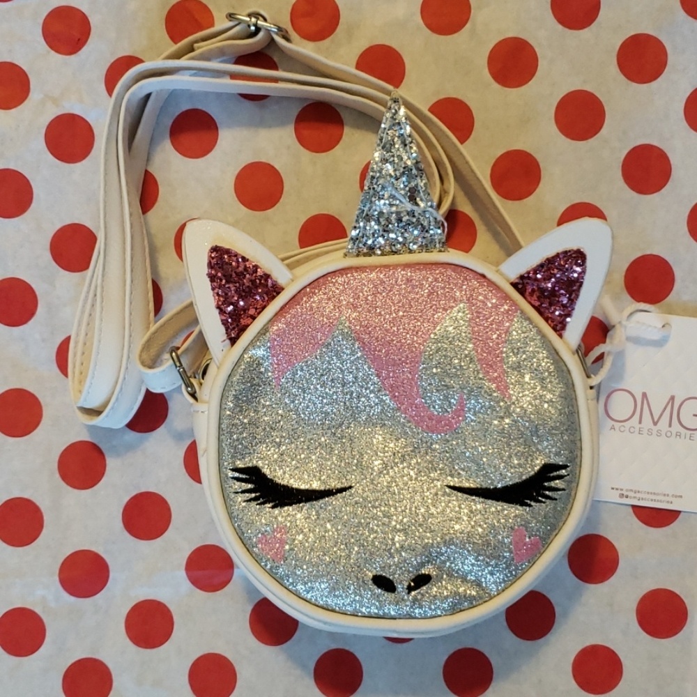 OMG Accessories Unicorn Glitter Crossbody
